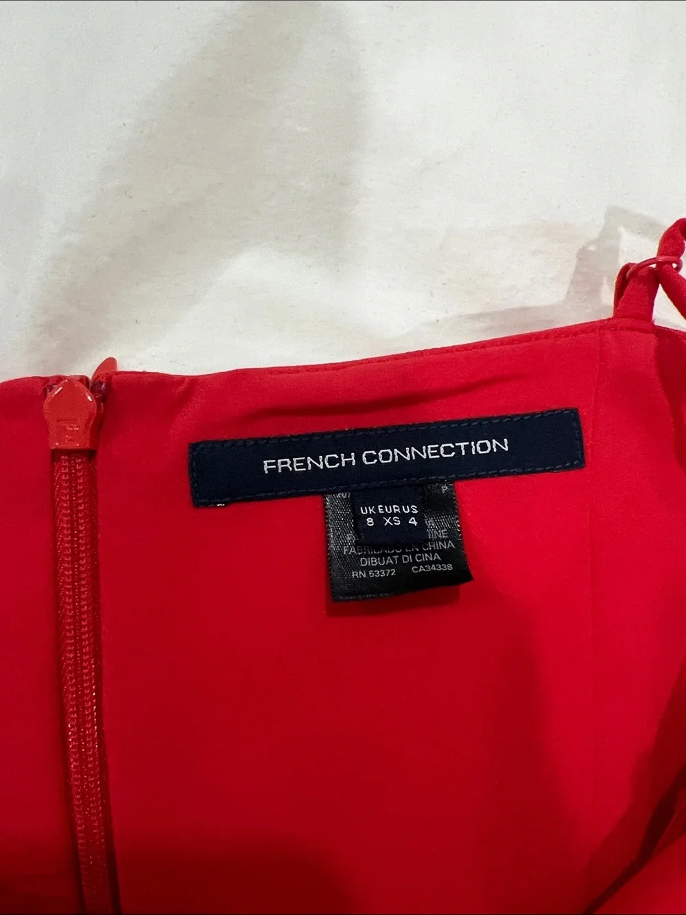 French Connection Red Spaghetti-Strap Mini Dress - Picture 3 of 3